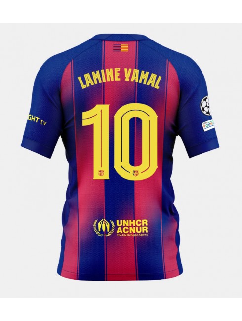 Barcelona Lamine Yamal #10 Replika Hemmakläder 2025-26 Kortärmad Barcelona Lamine Yamal #10 Replika Hemmakläder 2025-26 Kortärmad